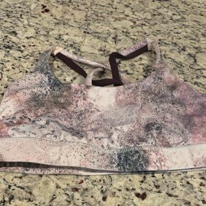 Lululemon Energy Bra, size 10, sugar crush/bl ch